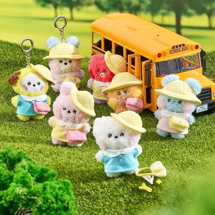 Bt21 Minini Spring Outing Series Doll Keychain Pendant Line Friends Same Style