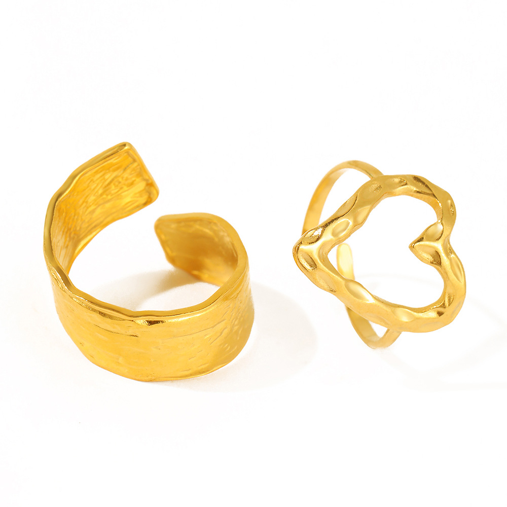 Simple Style, Classic Style Style Wholesale Jewelry Simple Style Classic Style Heart Shape 304 Stainless Steel Plating Stainless Steel Rings