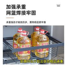 ft衣柜拉篮抽屉式阻尼伸缩裤架衣帽间五金配件内置抽拉衣服收纳藤