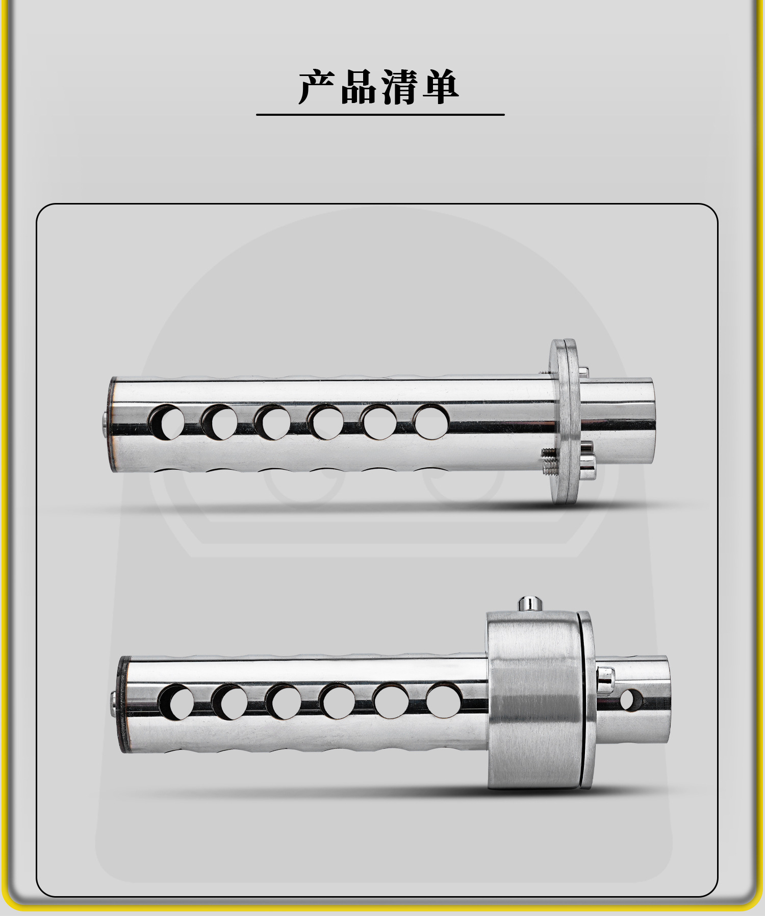 48mm motorcycle modified exhaust pipe silencer, rotatable and adjustable noise-reducing stainless steel 51mm universal silencer plug