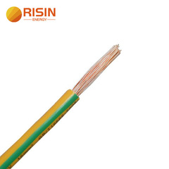 Solar ground cable yellow-green 4mm2 6mm2 copper wire for solar grounding installation and connection