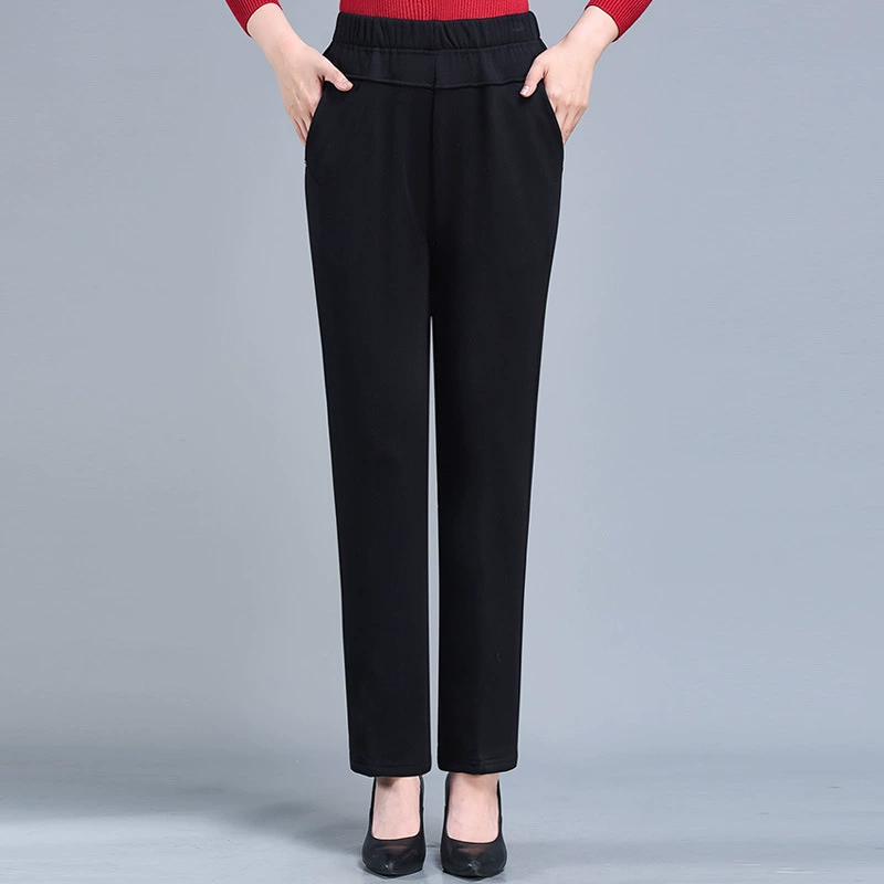 Брюки для бабушки брюки для мам весна-осень брюки для пожилой леди свободные брюки пожилой леди с высокой талией среднего и пожилого возраста