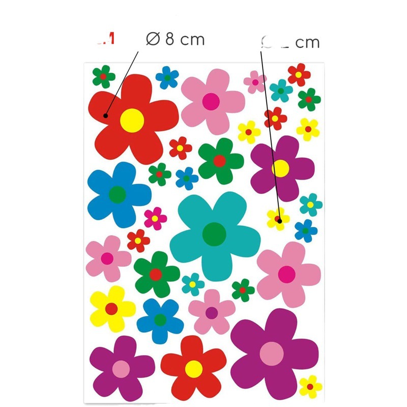 Etiqueta engomada de la flor del Amazonas etiqueta de la flor del coche etiqueta engomada del coche bolsa de coche eléctrico hermoso lindo brillante etiqueta de la flor