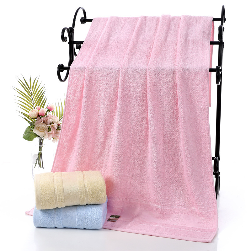 Factory Direct bamboo fiber bath towel adult men and women thickened absorbent lint-free gift set logo bath towel wholesale