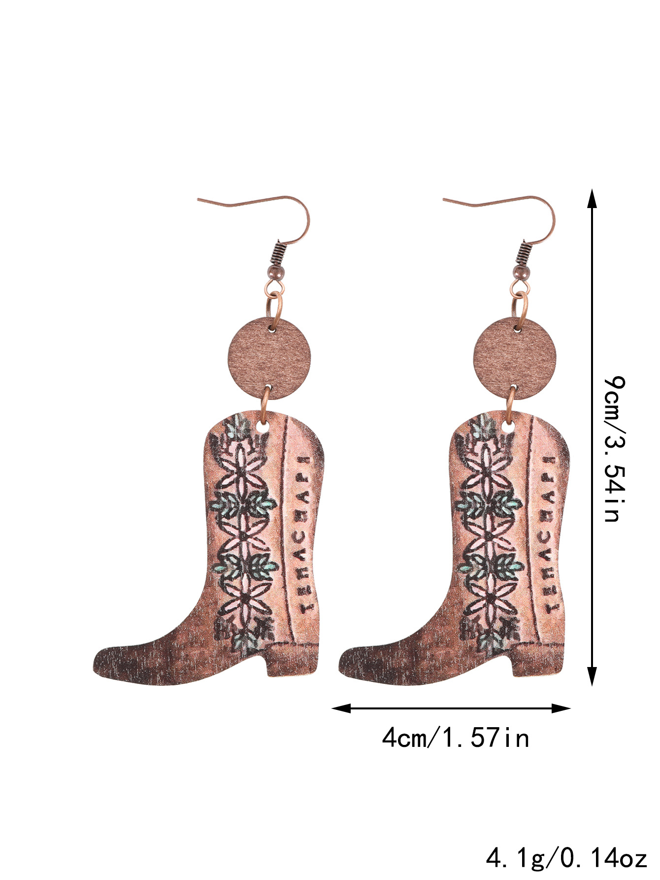 Wood Flower Earrings 6