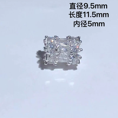 14K Gold-Plated Color-Preserving Crystal Zərgərlik ara hissələri - bright-silver