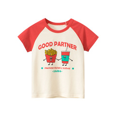 27home Children's Summer New Korean Style Children's Clothing Short Sleeve T-Shirt Wholesale Girls' Clothes Factory One Piece 