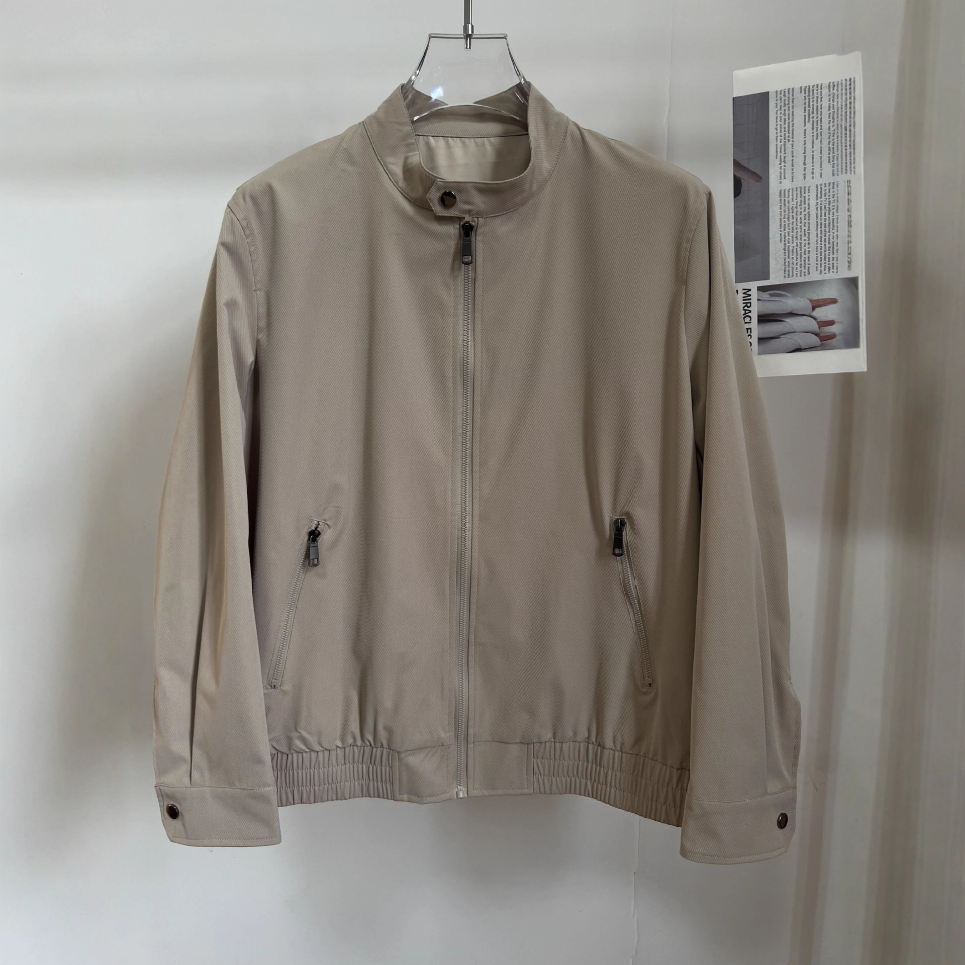 Spring And Autumn American Classic Harrington Executive Windproof Breathable Men's Commuter Stand Collar Zipper Jacket_viptrois.com