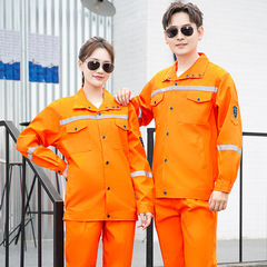 Henglu Anti-static Flame-retardant Workwear Printed Logo Pure Cotton Heat-resistant High-temperature Resistant Reflective Electric Welding Worker Protective Clothing