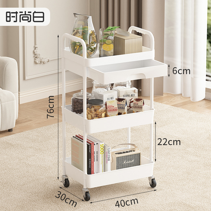 Estante de almacenamiento vertical para cocina con cajones, el fabricante suministra carritos para salones de belleza, estantes de almacenamiento prefabricados para dormitorios, carritos. image 13