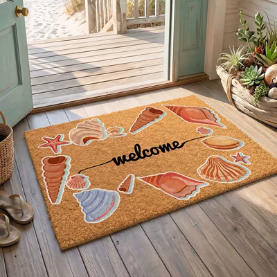 dirt-trapping entrance door mat — Avtomobil döşəmə paspasları - starfish-returns-to-port-40cm60cm