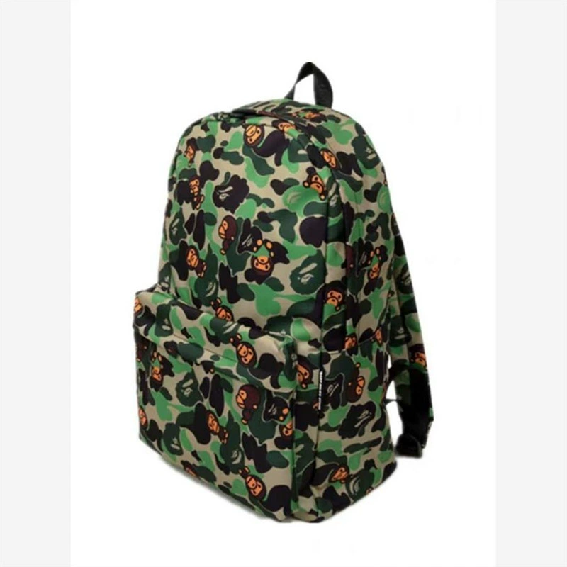 Рюкзак BAPE BABY MILO классическая печать обезьяны, повседневный легкий карман, стандартного размера