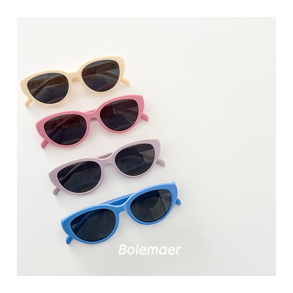 Gfas de sol para niños de color caramelo coreano inins niños niñas gafas de sol anti-UV verano gafas de sol para bebés