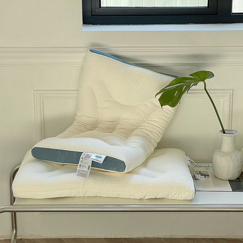 New cervical vertebra curve traction pillow, partitioned cervical vertebra pillow, pillow core, cervical vertebra protection, sleep aid, breathable household model wholesale