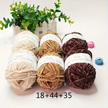 J 41907 Chenille Crochet Yarn ѩ����ֹ�����ë�߿羳��ó