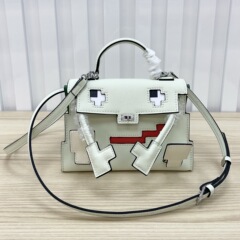 气泡绿娃娃包马赛克真皮凯莉包 epsom皮半手工蜡线手提单肩斜挎包