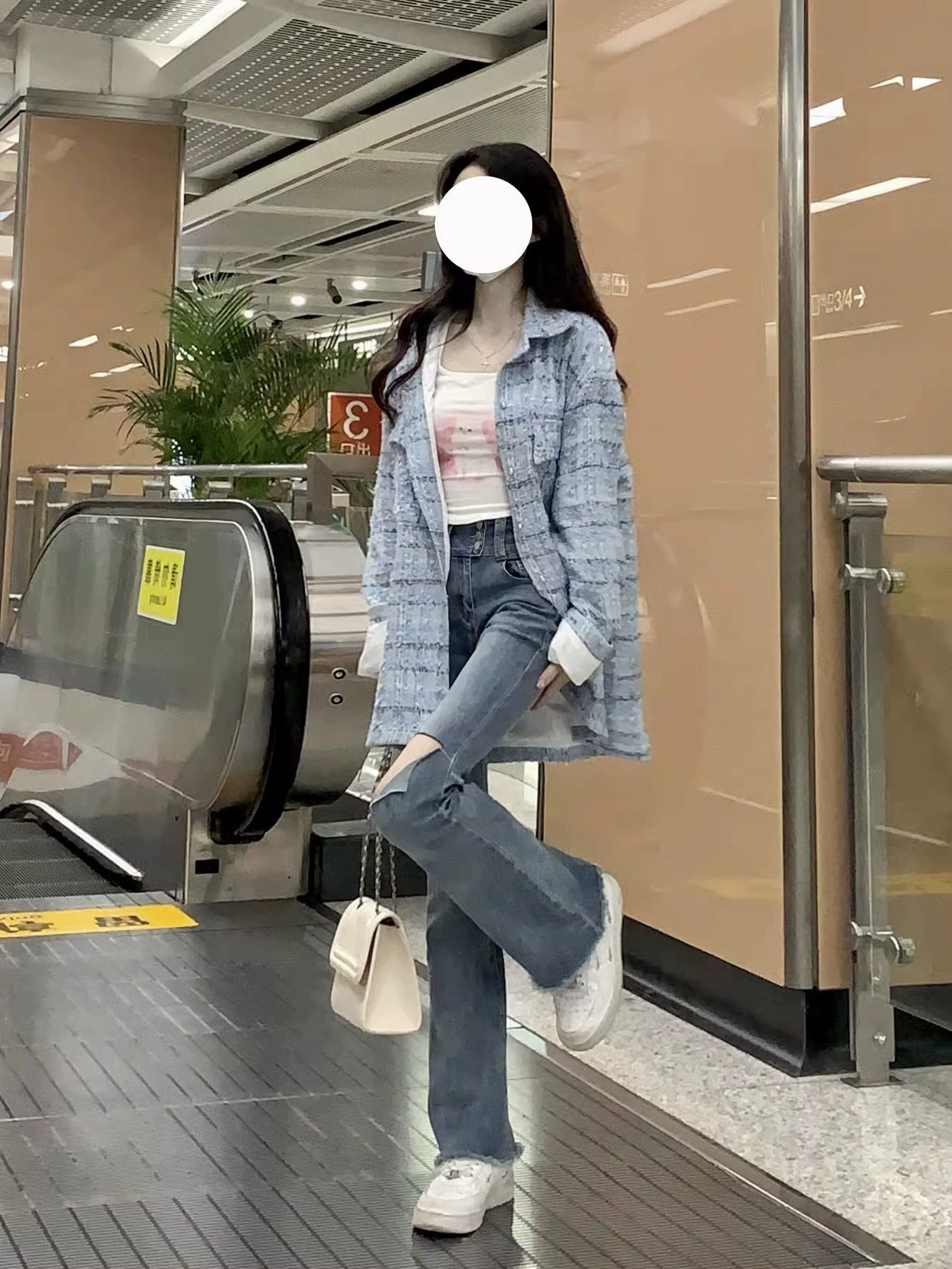 Осенняя sexy милая куртка, стиль Chanel, oversize, приталенная