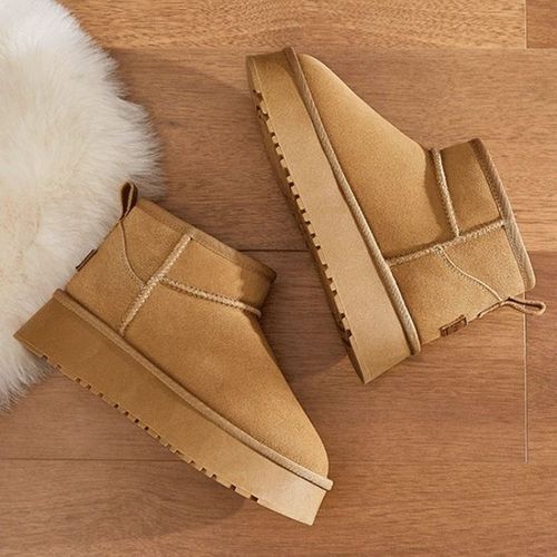 Snow boots winter warmth lined one-piece cotton shoes for women, thick sole, extra thick northern cotton shoes, comfortable