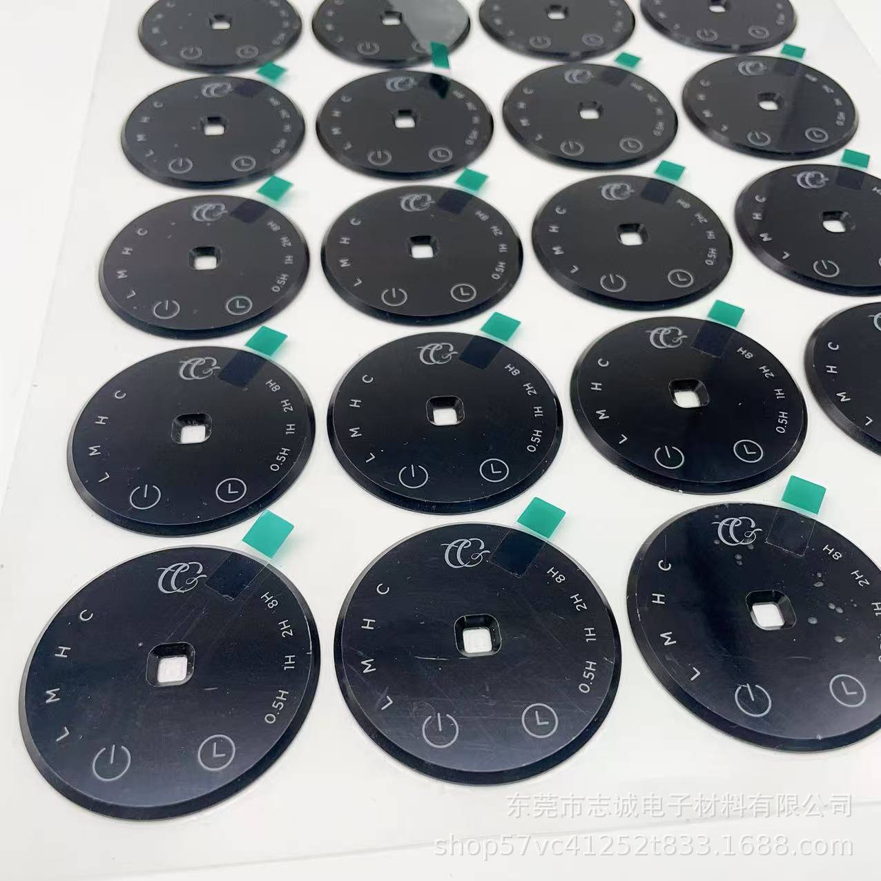 吸奶器液晶屏面板 PC亚克力半透黑亮面黑触摸镜片CNC切割外形带倒