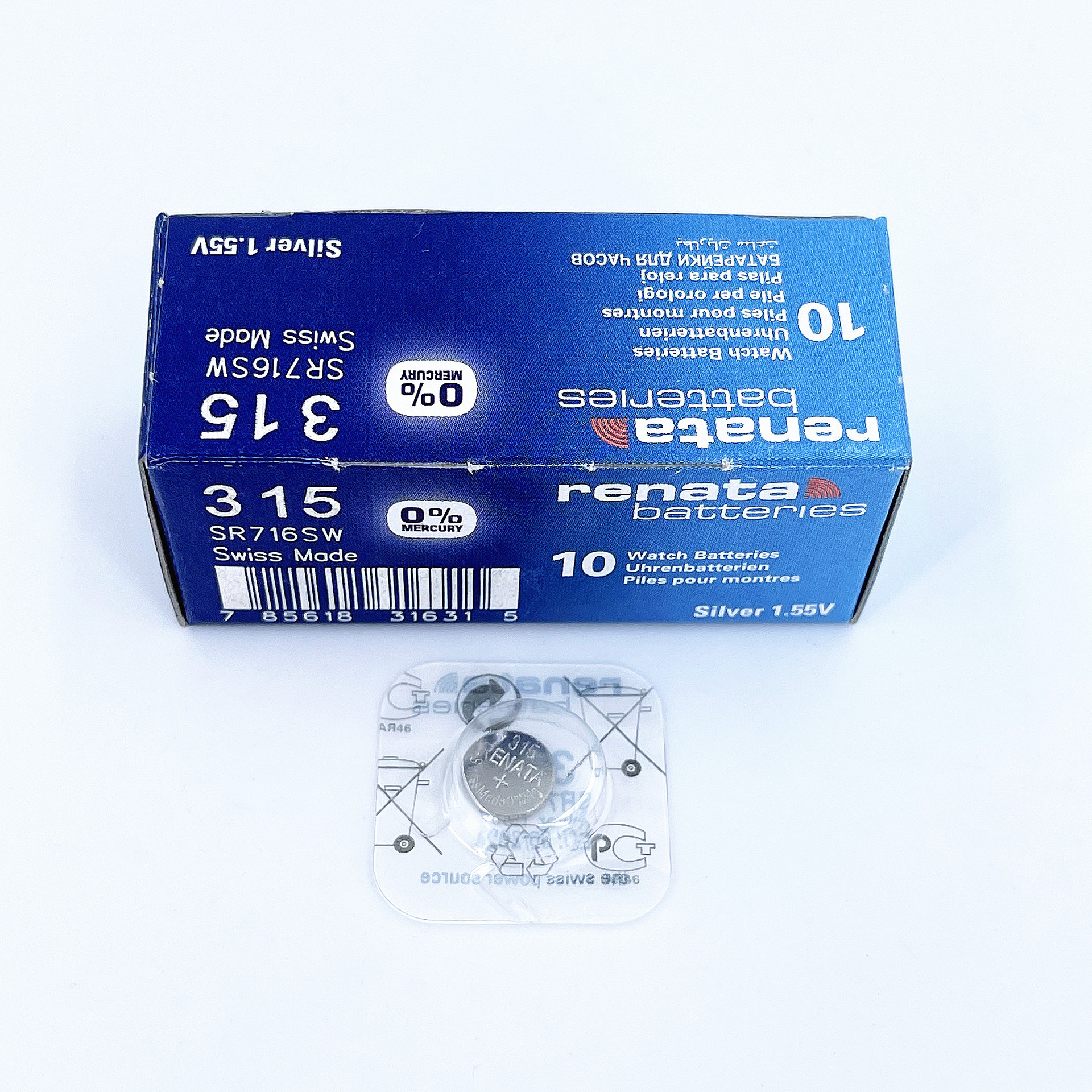 瑞士原装电池renata 315 SR716SW 1.55V 手表氧化银电池 一粒价