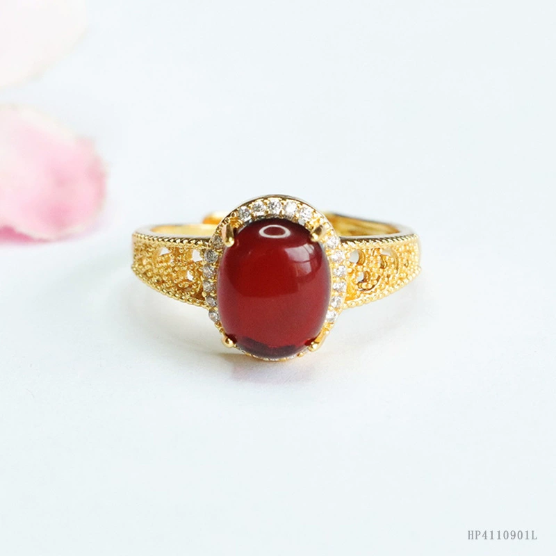 Кольцо из натурального балтийского янтаря, кровавый янтарь, кольцо с закрепкой крапаном, оптовая продажа, дропшиппинг S4110901L