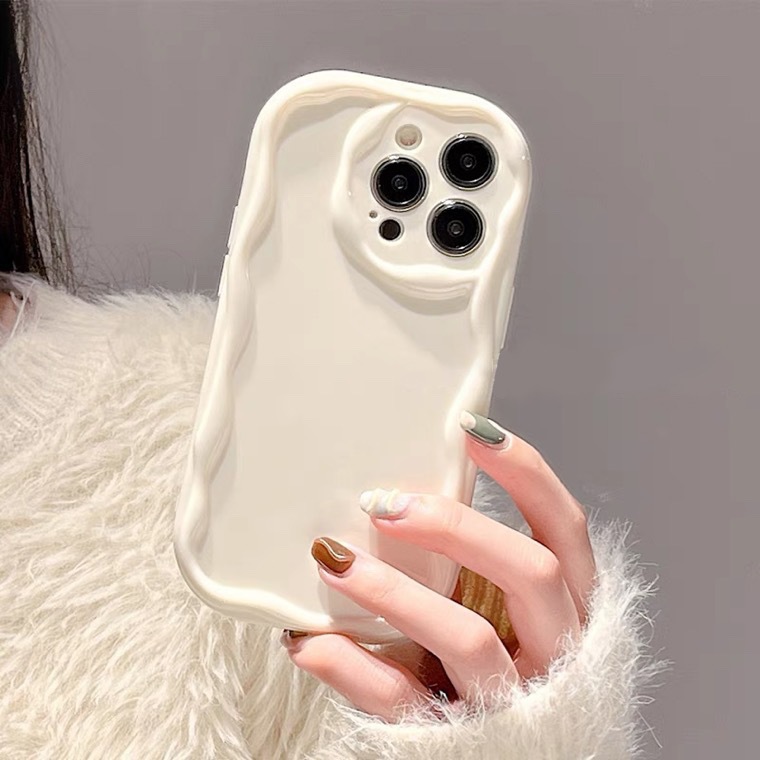 iPhone14 yeni cep telefonu kılıfı için uygun krem ​​desen Apple 14 malzeme fabrikası doğrudan satış 13Pro Max şeffaf