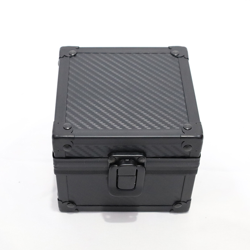 Caja de almacenamiento de reloj de aleación de aluminio caja de embalaje negro de alta calidad multifunción muestre de reloj pulsera brazalete caja de joyas