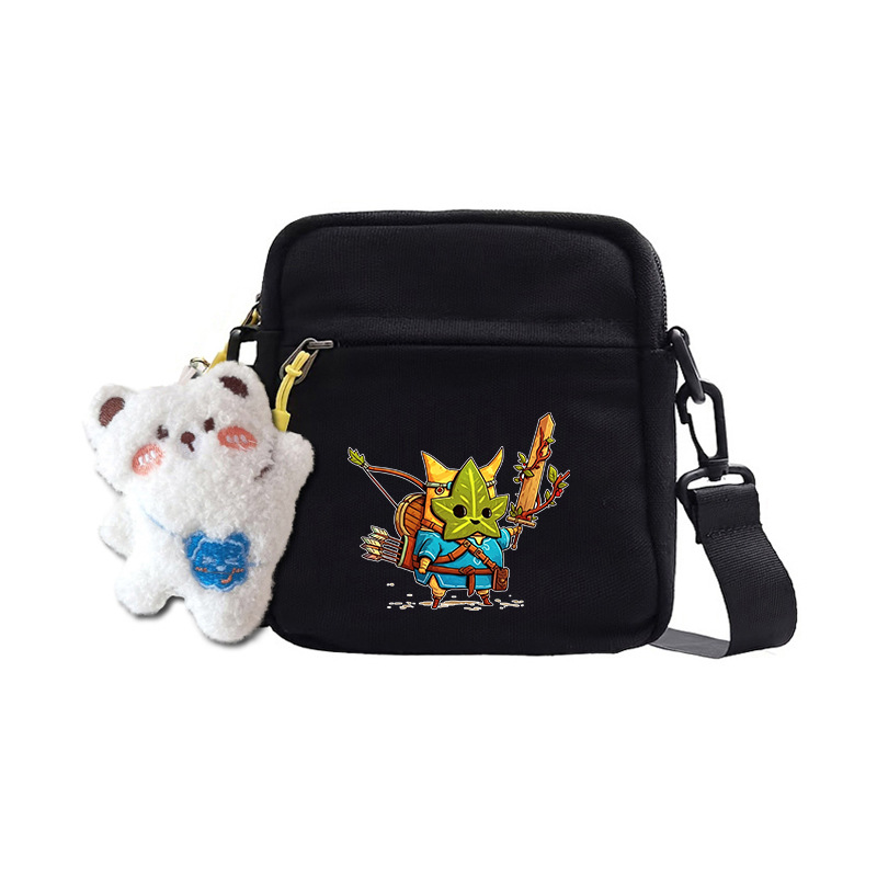 新款游戏Nintendo, Giant dog 儿童单肩包斜挎包小方包带挂件shou
