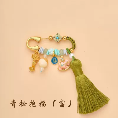 Baby Calming Baby Pin Pregnant | Yaxa sancaqları - qingsong-baofu-rich-pony-tassel-pin