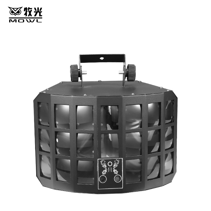 Iluminación de escenario KTV flash luz discoteca bar LED láser mariposa luz controlada por voz giratoria colorida luz de la habitación