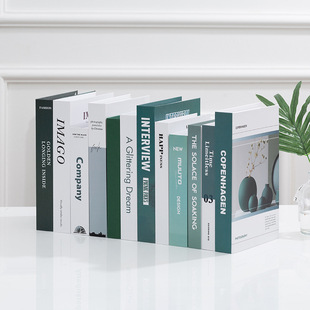 European and American Simple Background Decoration Fake Books High-Value Dark Office Ornaments Simulation Books Props Books Wholesale