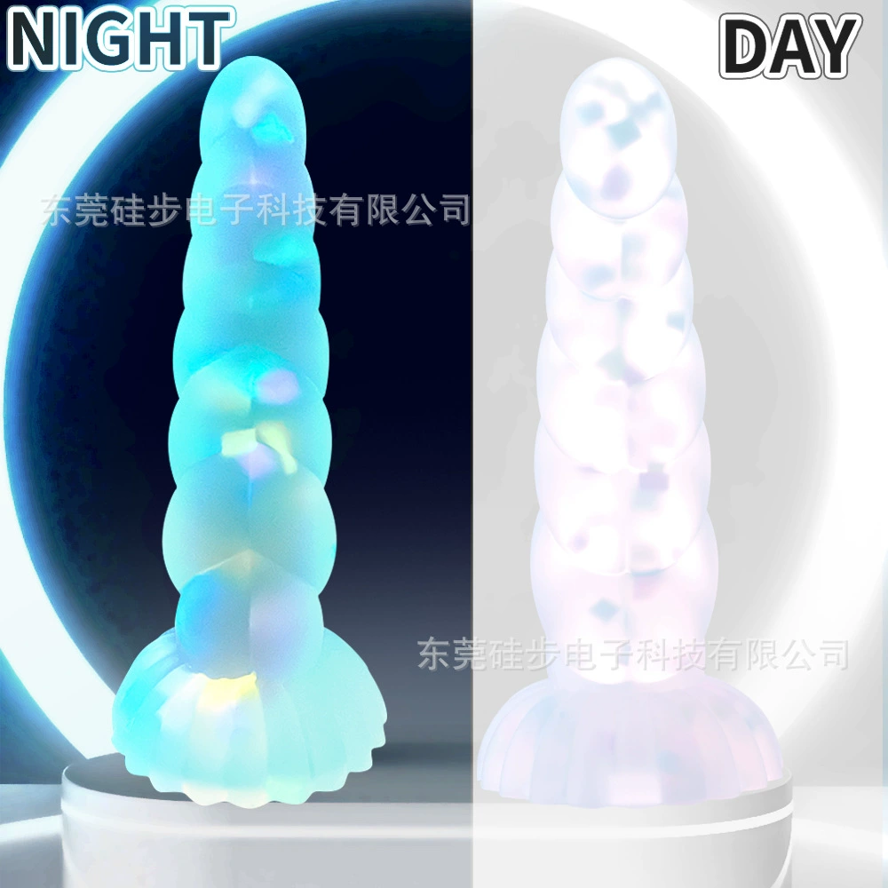 Силиконовый anal plug, изгибанный пенис, светящийся анальный пробку, игрушка для заднего двора, большая присоска, принадлежности для анальных пробок, большие товары для взрослых