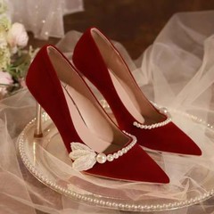 フランスの真珠の婚約の結婚の靴の年の花嫁の靴は疲れませんでした。