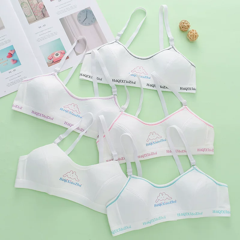 Underwear for students, shockproof wireless bra, thin push up bra, for secondary school