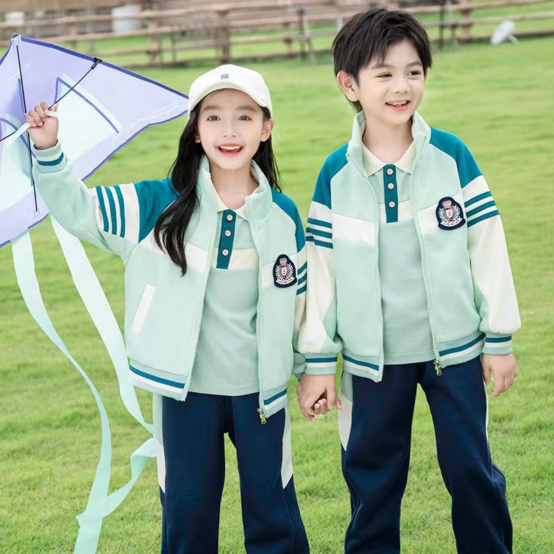 小學生校服幼兒園園服春秋季運動會套裝春秋款兒童三件套班服春秋