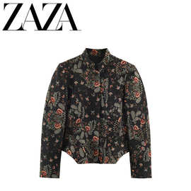 ZAZA 自制欧美风 批发女装 时尚百搭九分短裙下摆外套6895258 800