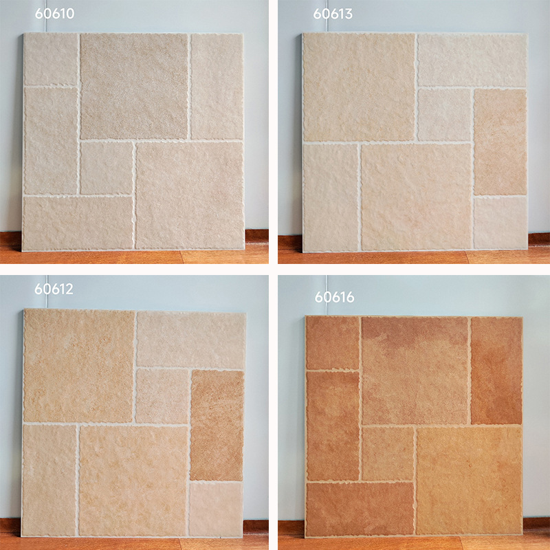 Limestone Antique Tiles 600X600 Matching 800X800 Floor Tiles Courtyard Garden Balcony B&B Shop Anti-Slip Tiles