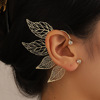 Fashionable ear clips, earrings, accessory, European style, simple and elegant design, internet celebrity, no pierced ears