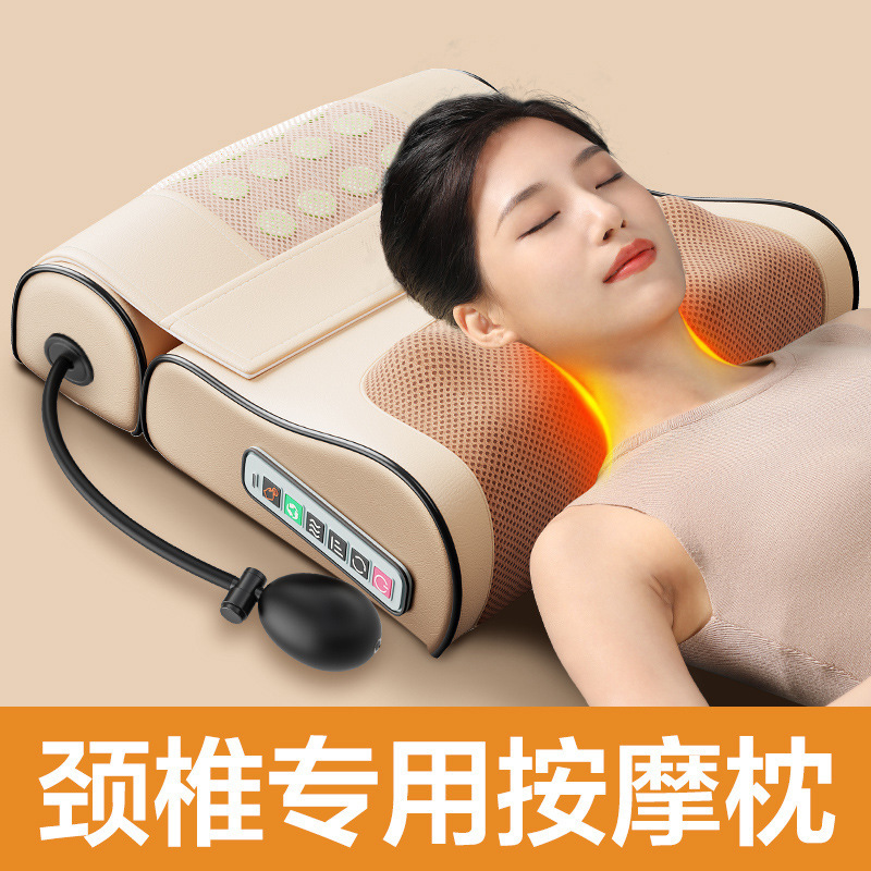 メーカー卸売りマッサージ枕頚椎マッサージ器腰背中肩部電動多機能マッサージ器マッサージ枕|undefined