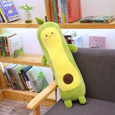 Removable and Washable Avocado Pillow Doll Creative Large Plush Toy Long Pillow Doll Birthday Gift Wholesale (Oyuncaq yastıqlar) - ordinary-style-90cm-09kg