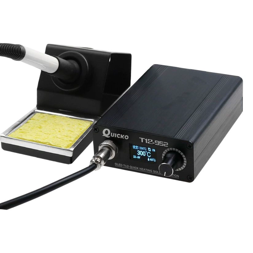 QUICKO OLED капуста белая T12-952 паяльная станция Электрический паяльник инструмент для ремонта электрическая паяльная станция Спящая паяльная станция