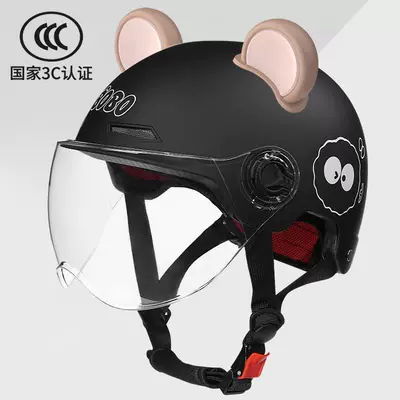 Motorcycle Safety Helmet, Summer Sun | Motosiklet kaskı (dəbilqə) - 3c-certification-yahei-briquettes-transparent-cute-bear-ears