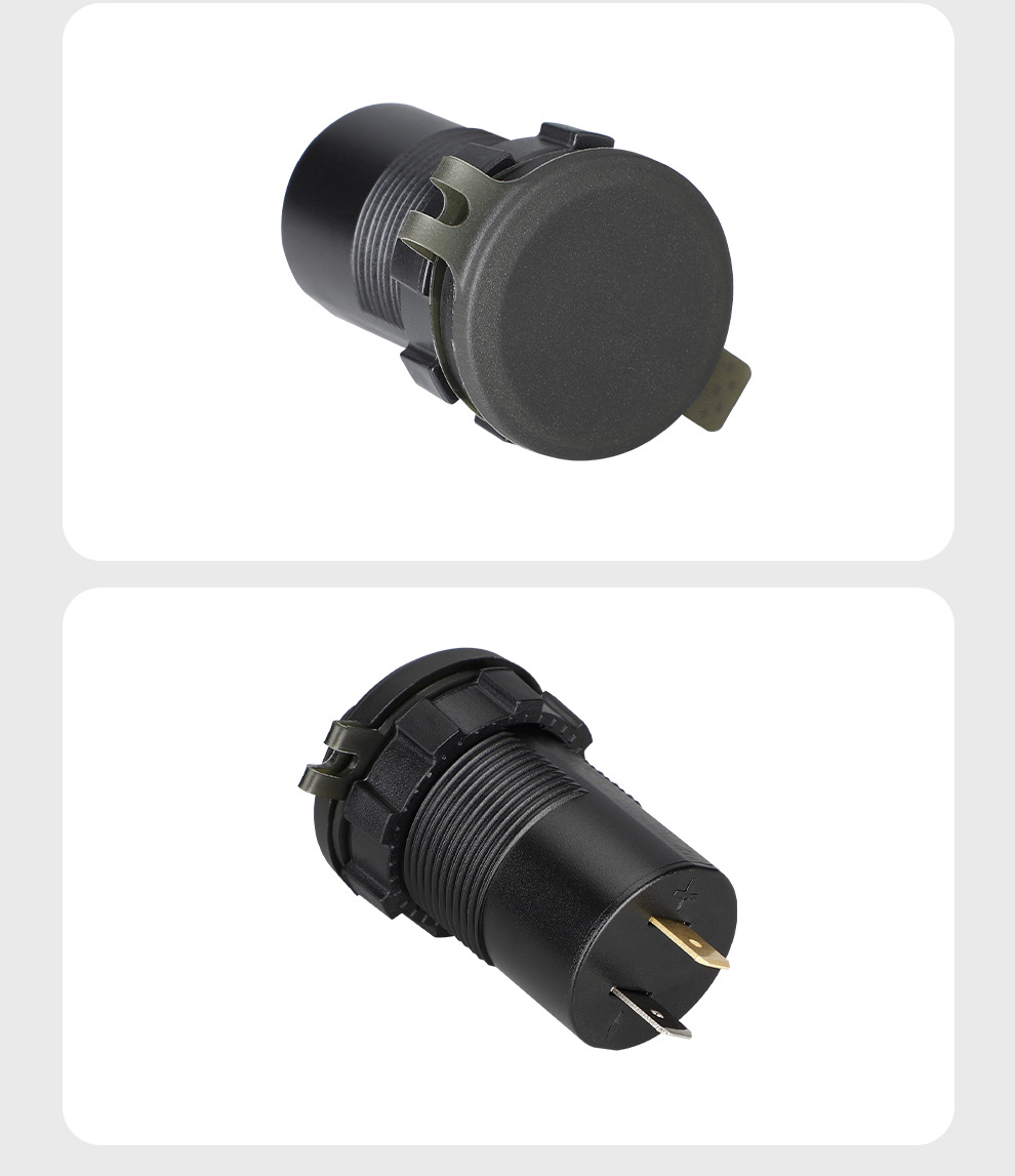 Motorrad-QC-Dual-USB-Ladeanschluss mit PD-Schnittstelle, Tuning-Schnellladung, wasserdicht, 24V/12V, Smartphone-Ladegerät
