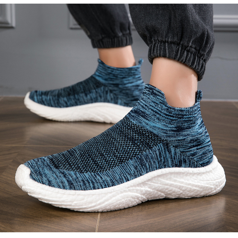 's New Men's Shoes For Autumn Are Breathable Sports Shock-absorbing Couple's Shoes, Mesh Casual Slip-on Loafers,_vogvips.com