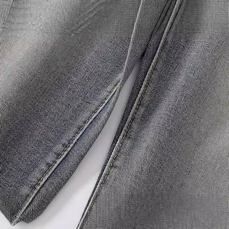 European And American Street Retro High-End Feel Distressed Flared Jeans For Men, Trendy Brand, Loose Washed Vintage_voghion.com