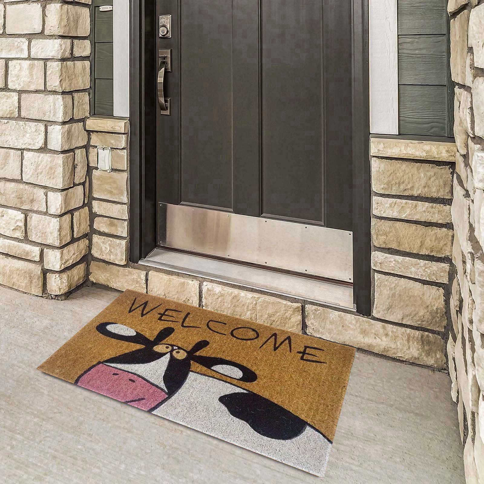 Grenzüberschreitende Kuhfußmatte Haushaltseingangseingang rutschfeste schmutzabweisende Bodenmatte Badezimmertür saugfähige rutschfeste Bodenmatte_voghion.com
