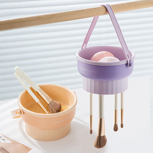 Makeup Brush Cleaning Box Silicone Beauty Makeup Egg Cleaning Artifact Set Beauty Makeup Washing Bowl Storage Box Powder Puff Drying Rack