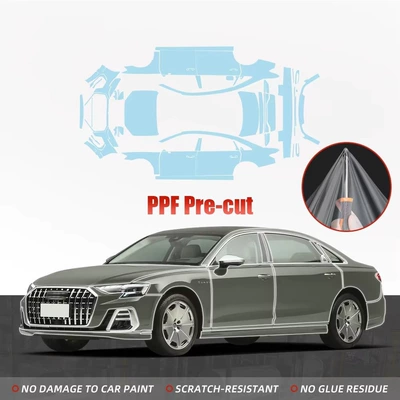 Audi A8L (D5) Tpu: Car paint protective film