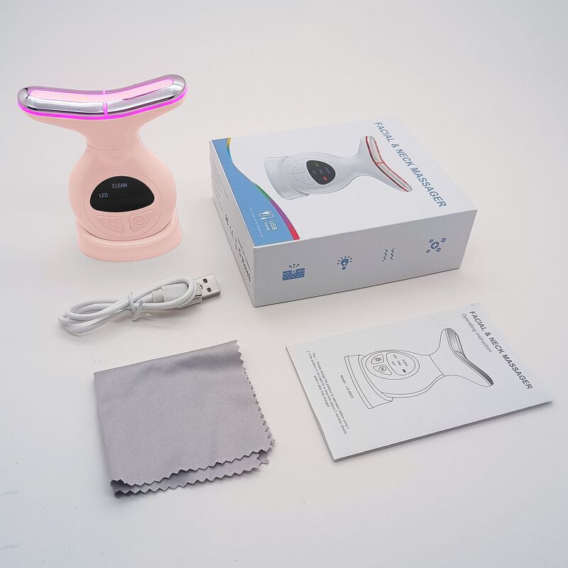 USB充電式首のしわ除去首美容器具家庭用カラーライト首と顔のケア器具フェイシャルエッセンス導入器具卸売|undefined