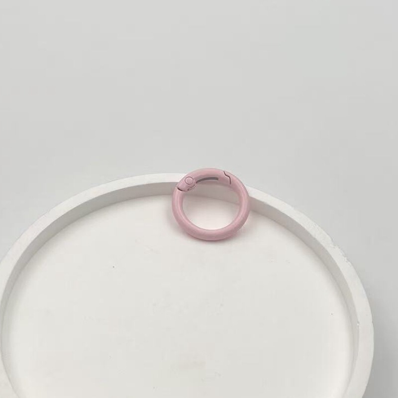 塗装金属スプリングリングカラフルなリングキーホルダー開口部リングバッグ衣類小さなラウンドバックル diy ジュエリーアクセサリー|undefined